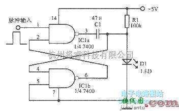 多谐振荡产生中的用基本的单稳态电路驱动发光二极管  第1张