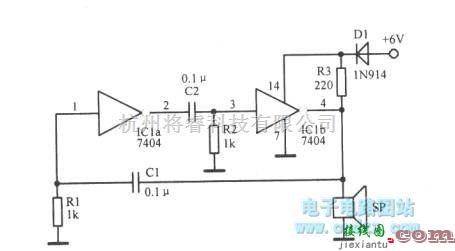 集成电路构成的信号产生中的1850Hz数字集成电路振荡器  第1张