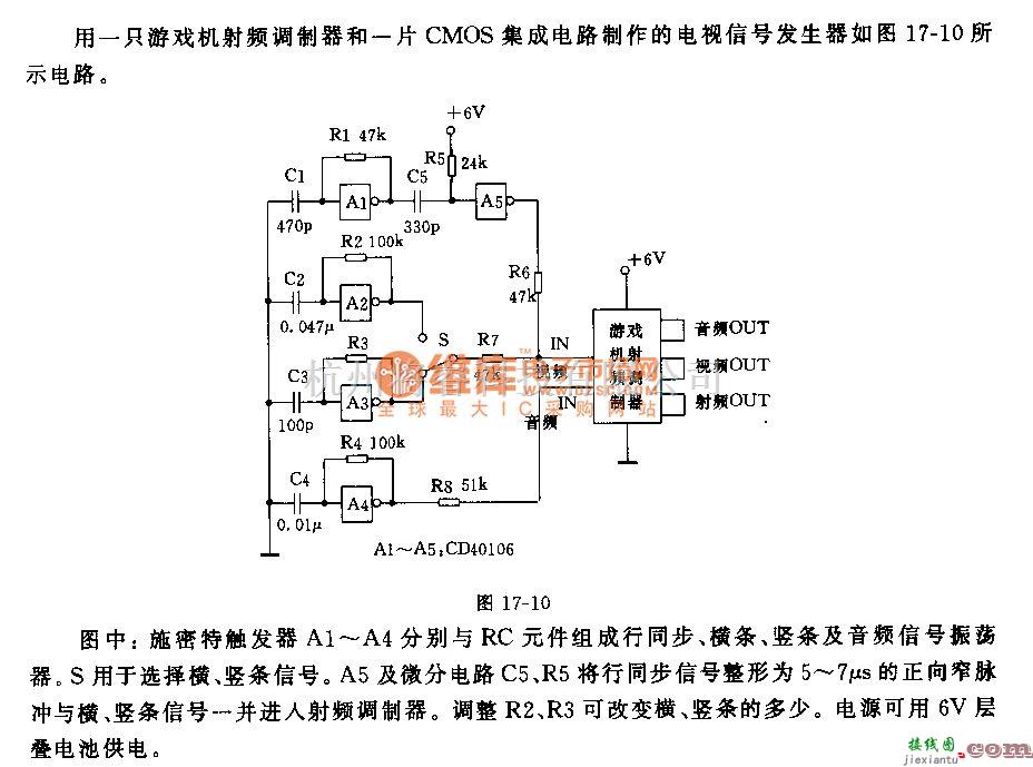 检测信号产生中的袖珍电视信号发生器电路  第1张