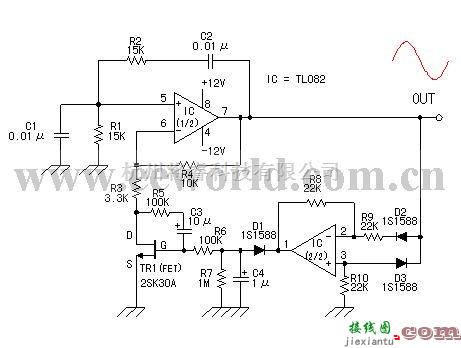 信号产生器中的正弦波发生电路  第1张