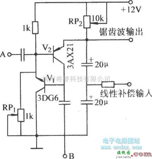 信号产生器中的同步调整锯齿波电路  第1张