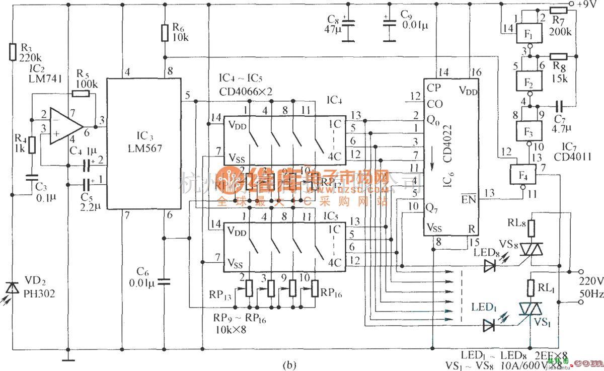 红外线热释遥控中的采用音频译码器的红外遥控器  第2张