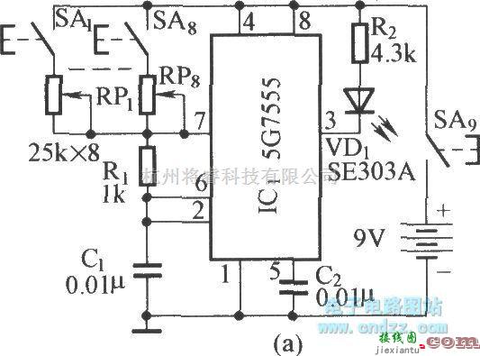 红外线热释遥控中的采用音频译码器的红外遥控器  第1张