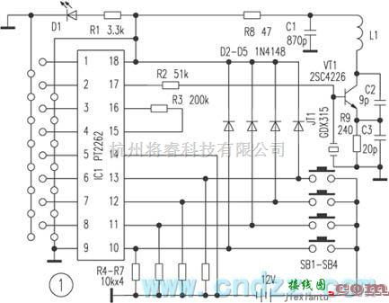 遥控电路（综合)中的多用无线遥控开关电路  第2张