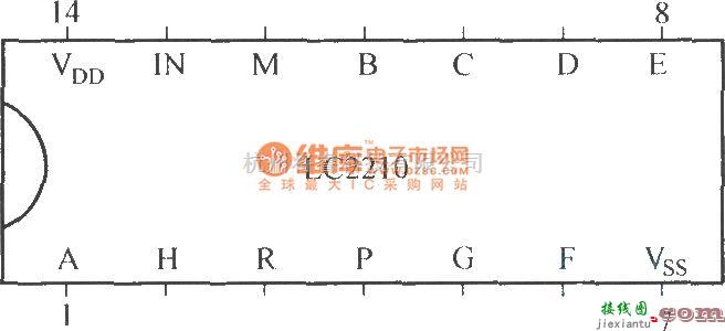 红外线热释遥控中的LC2210的引脚功能图  第1张