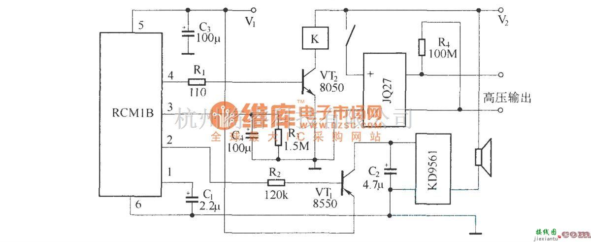 遥控电路（综合)中的物品防遗失报警器(RCMlA/RCMlB构成收发模块)  第1张