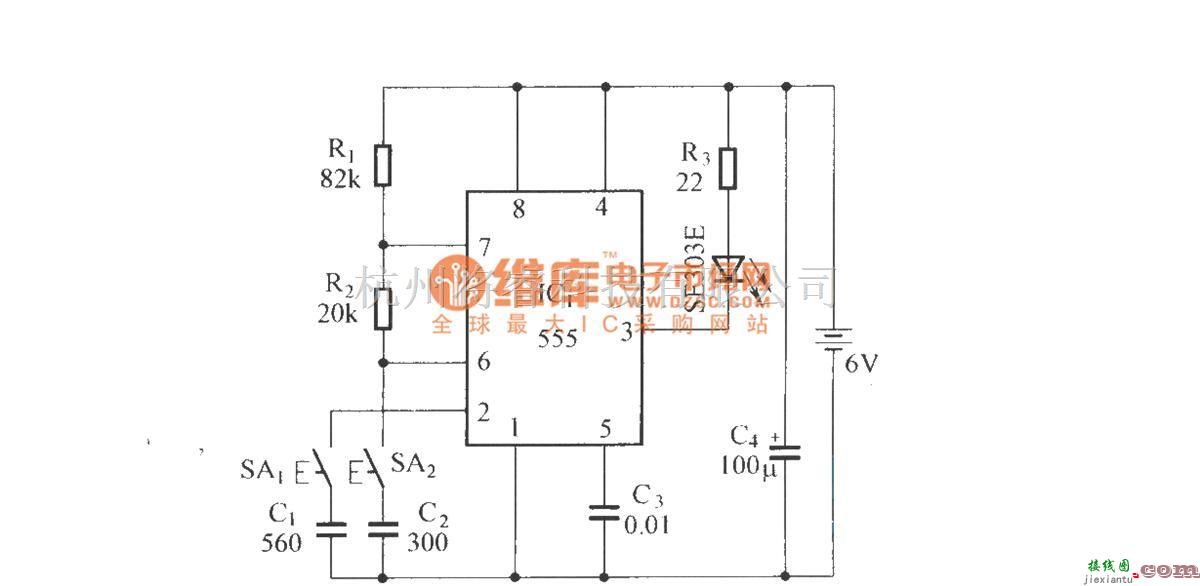 红外线热释遥控中的红外线音量遥控电路  第2张