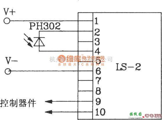 红外线热释遥控中的LS-2构成直射式红外遥控开关电路图  第5张