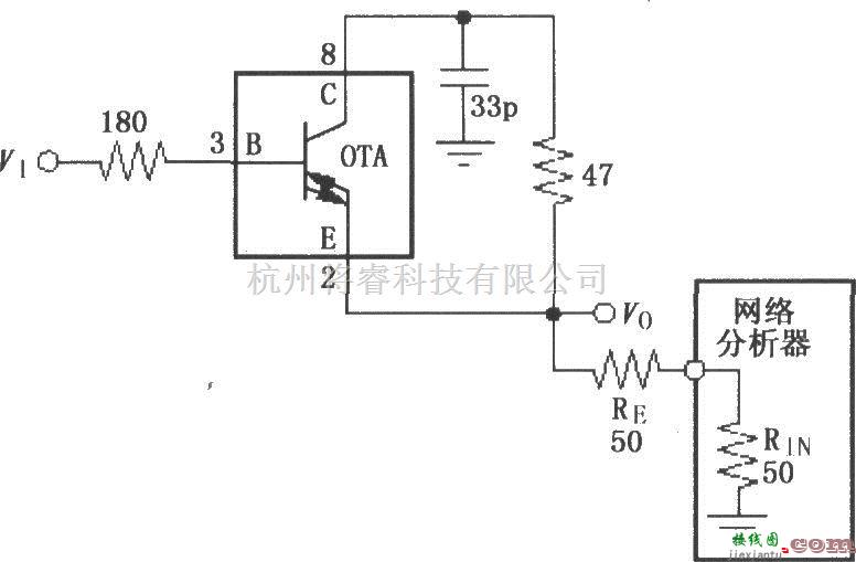 对数/跨导放大电路中的由宽带跨导型运算放大和缓冲器OPA660构成的具有两倍输出电流的电压缓冲电路  第1张