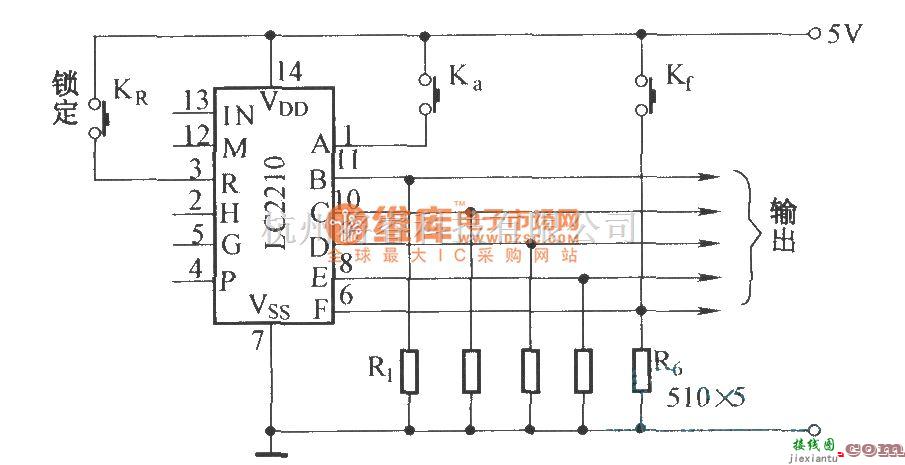 红外线热释遥控中的LC2210锁定开关的设置  第1张