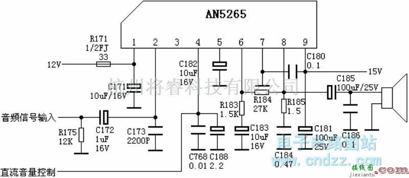 遥控电路（综合)中的AN5265伴音电路  第1张