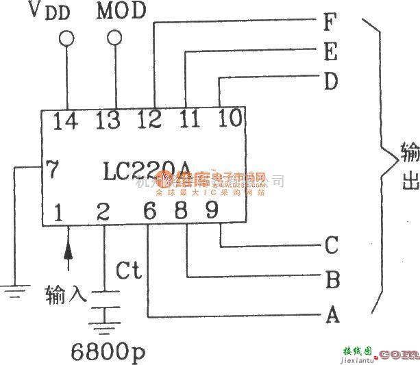 遥控电路（综合)中的LC219/LC220A构成典型的遥控发射、接收应用电路  第6张