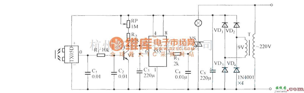 红外线热释遥控中的反射式照明延时开关  第1张