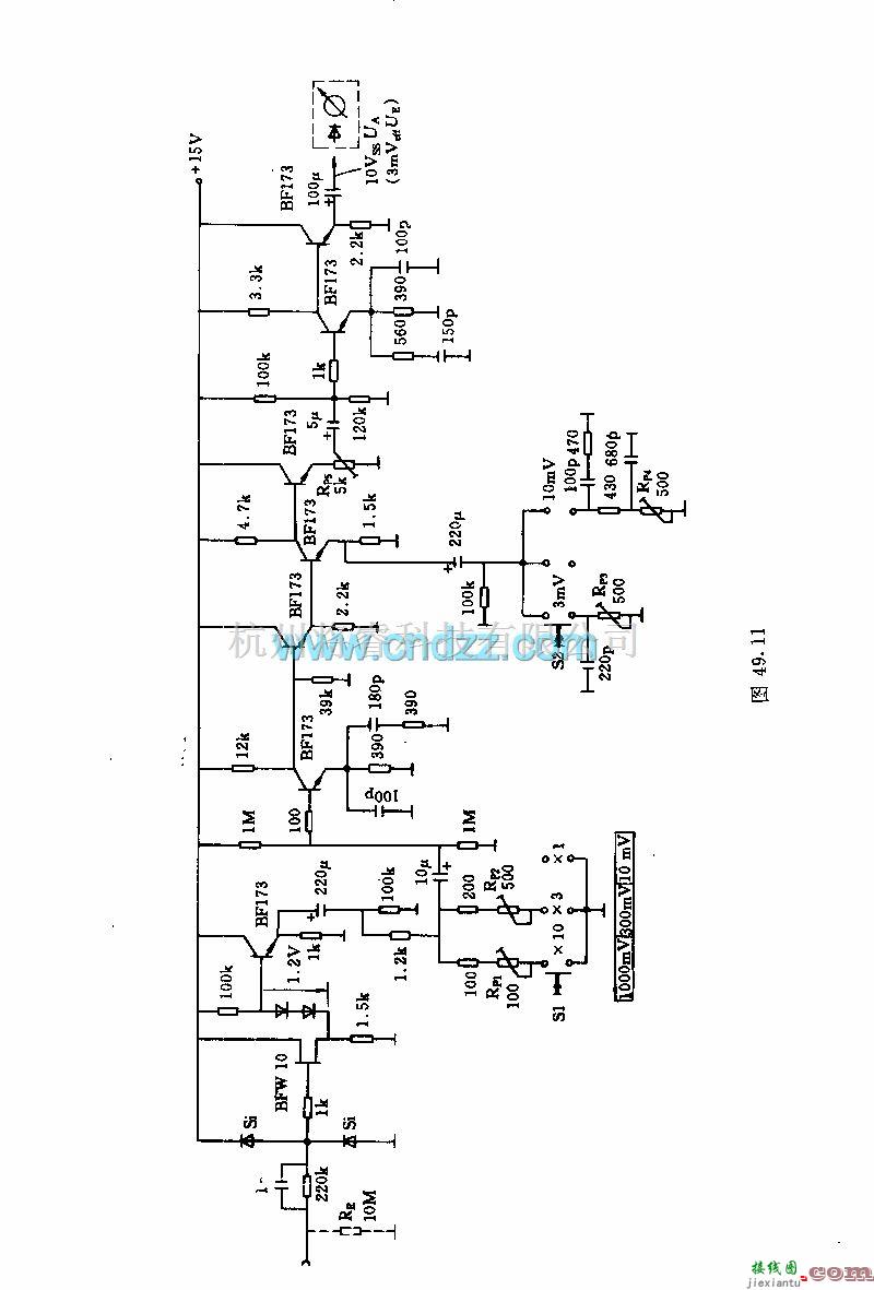 专用测量/显示电路中的采用低频它伏太的测量放大器电路  第2张