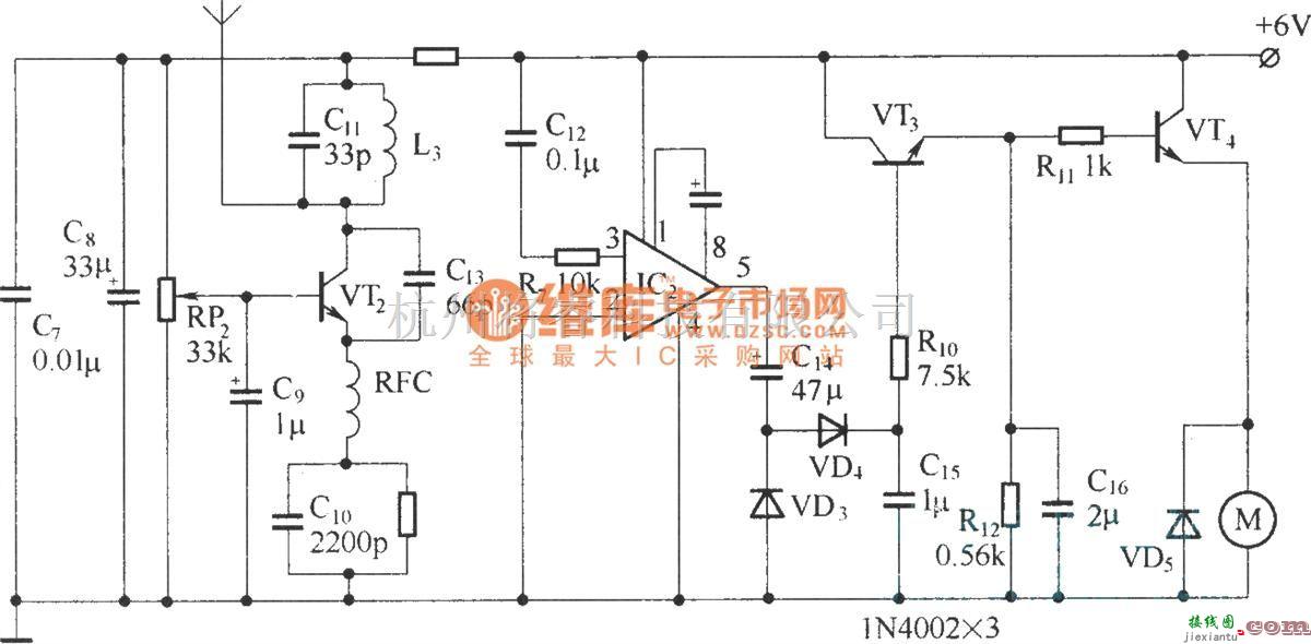 遥控电路（综合)中的比例电机无线遥控器  第2张