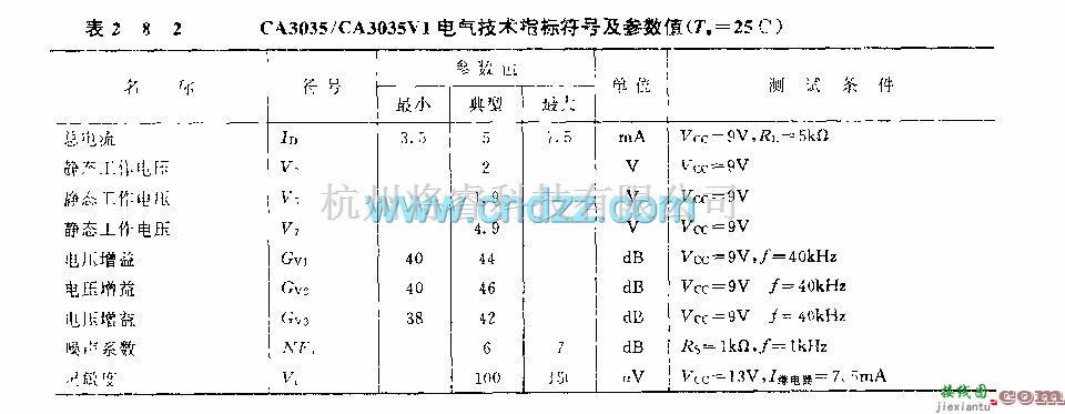 遥控接收中的CA3035／CA3035V1 (电视机)超声波遥控接收放大电路  第3张