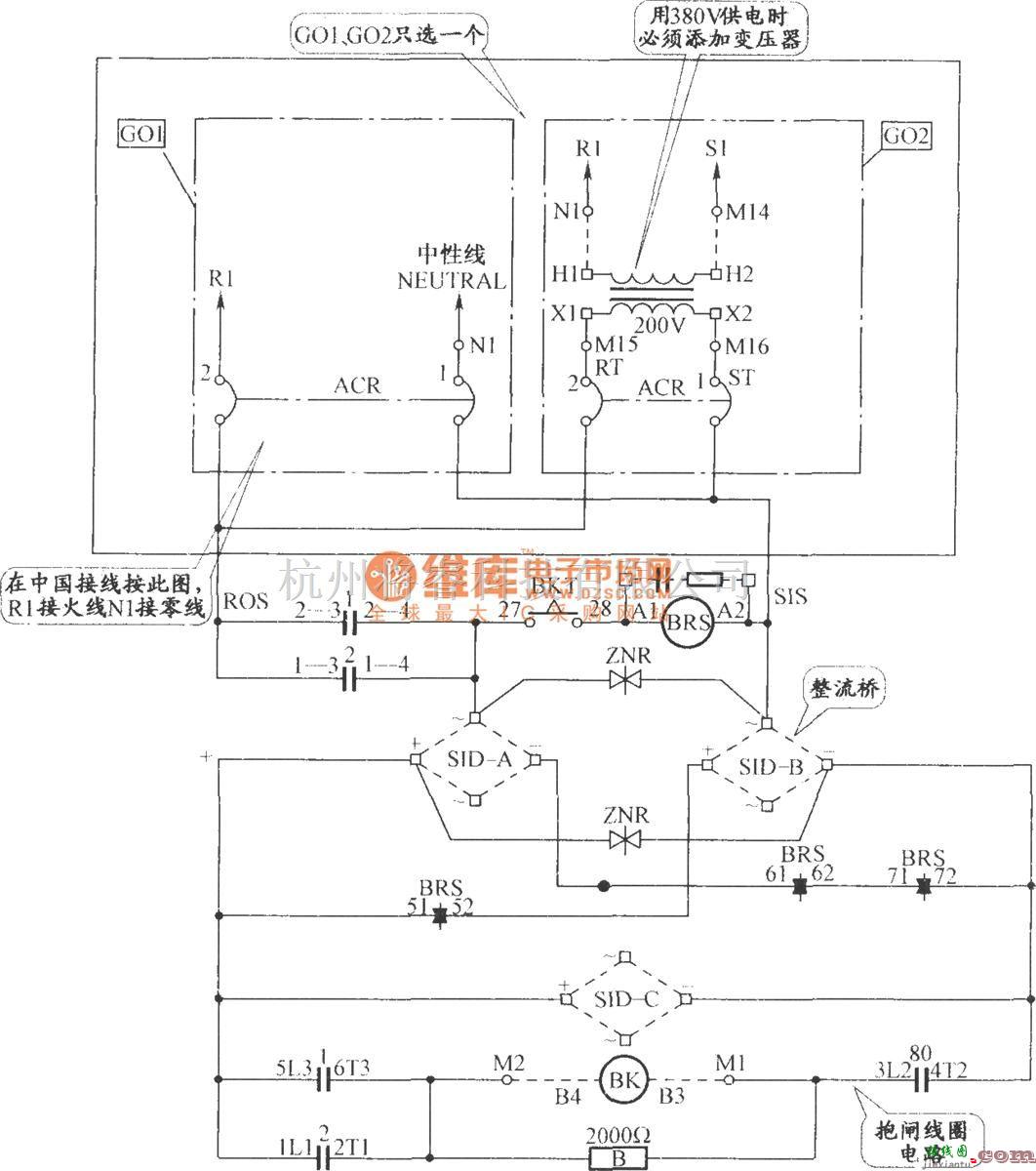 电梯控制中的三菱自动扶梯控制电源与抱闸电路  第1张