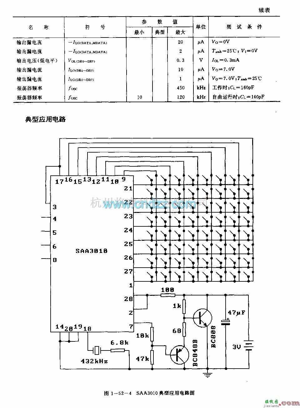 遥控发射中的SAA3010(电视机)红外线遥控发射电路  第5张