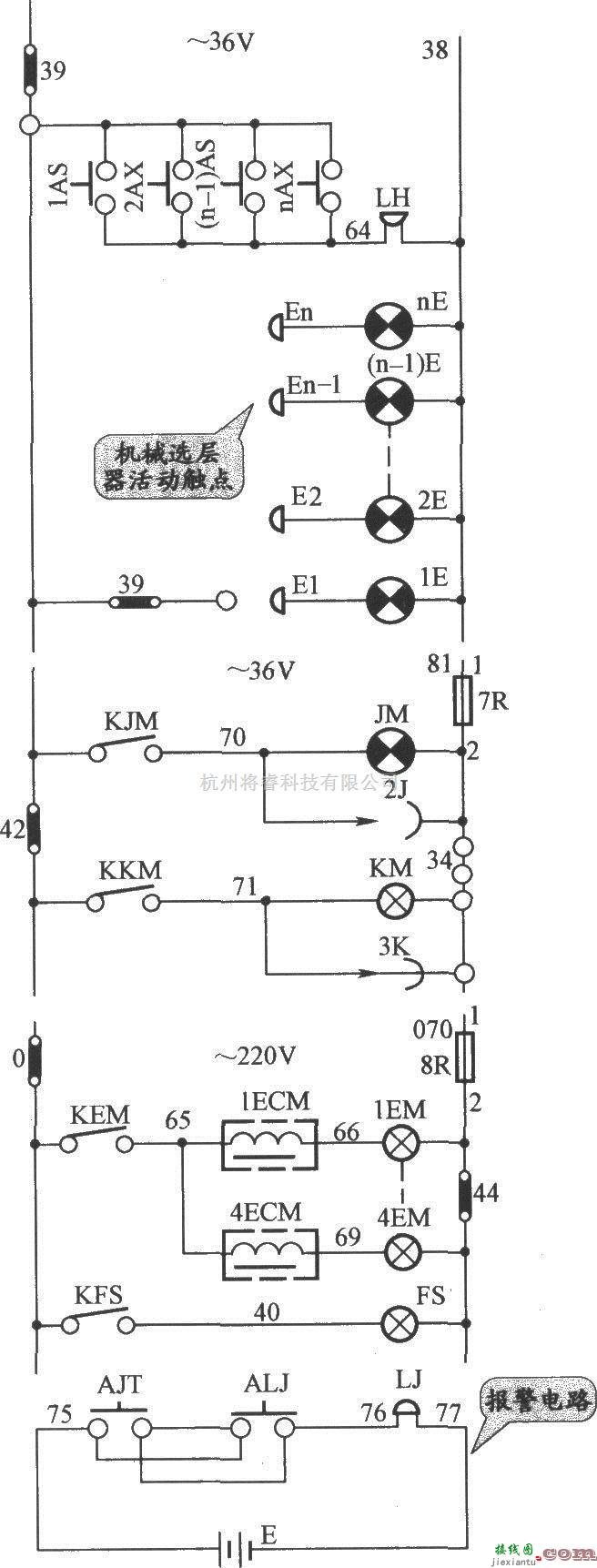 电梯控制中的JKH1-791电梯照明电路  第1张