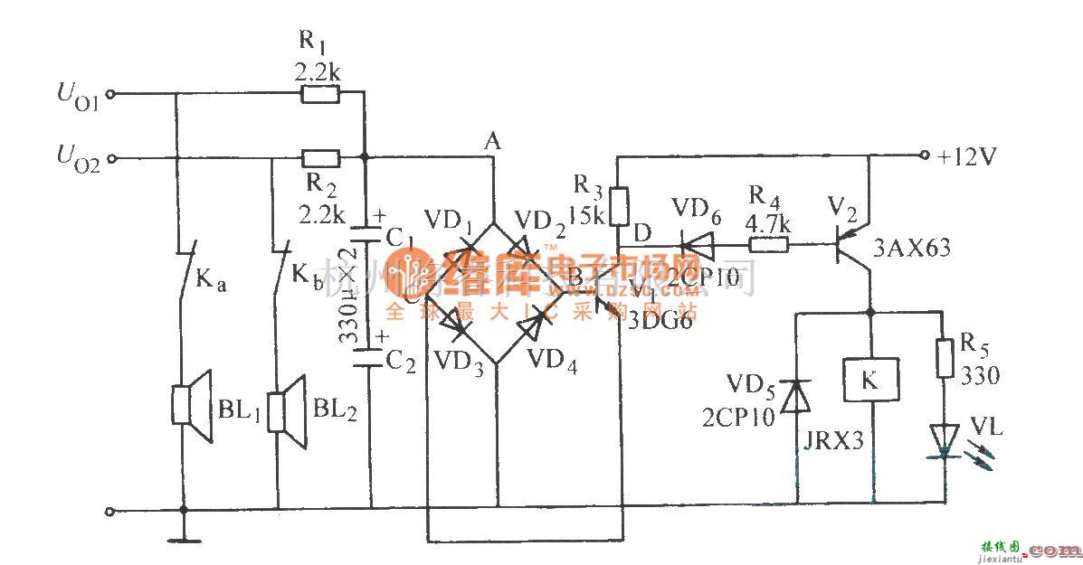 保护电路中的桥式检拾型喇叭保护电路(二)  第1张