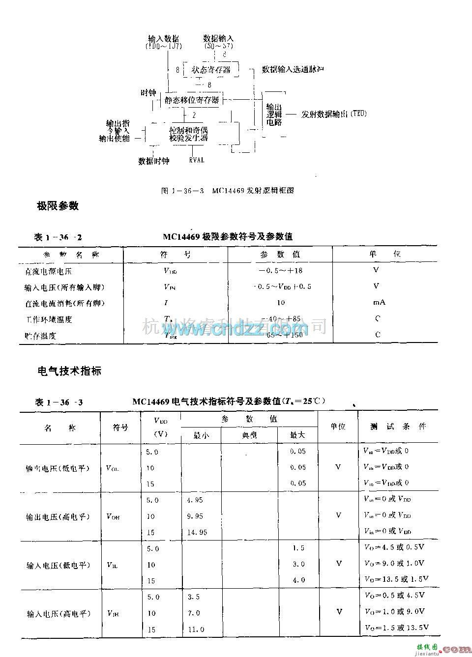 遥控发射中的MCl4469(通用)可寻址异步发射或接收电路  第4张