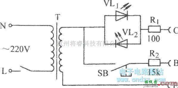 保护电路中的晶体管快速测判电路  第1张