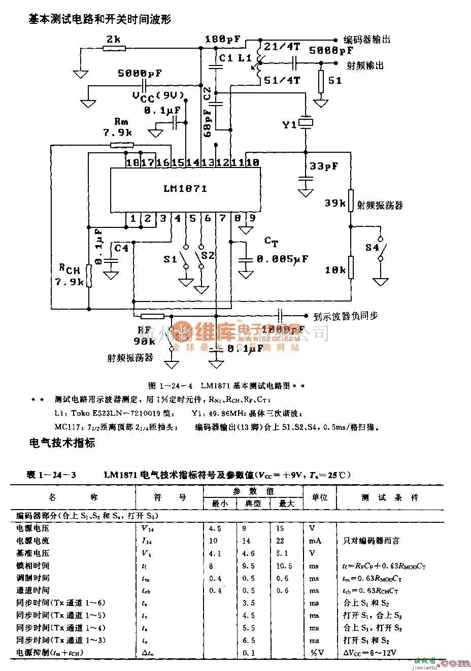 遥控发射中的LJMl871(电子玩具和模型车辆)无线电遥控发射编码电路  第4张