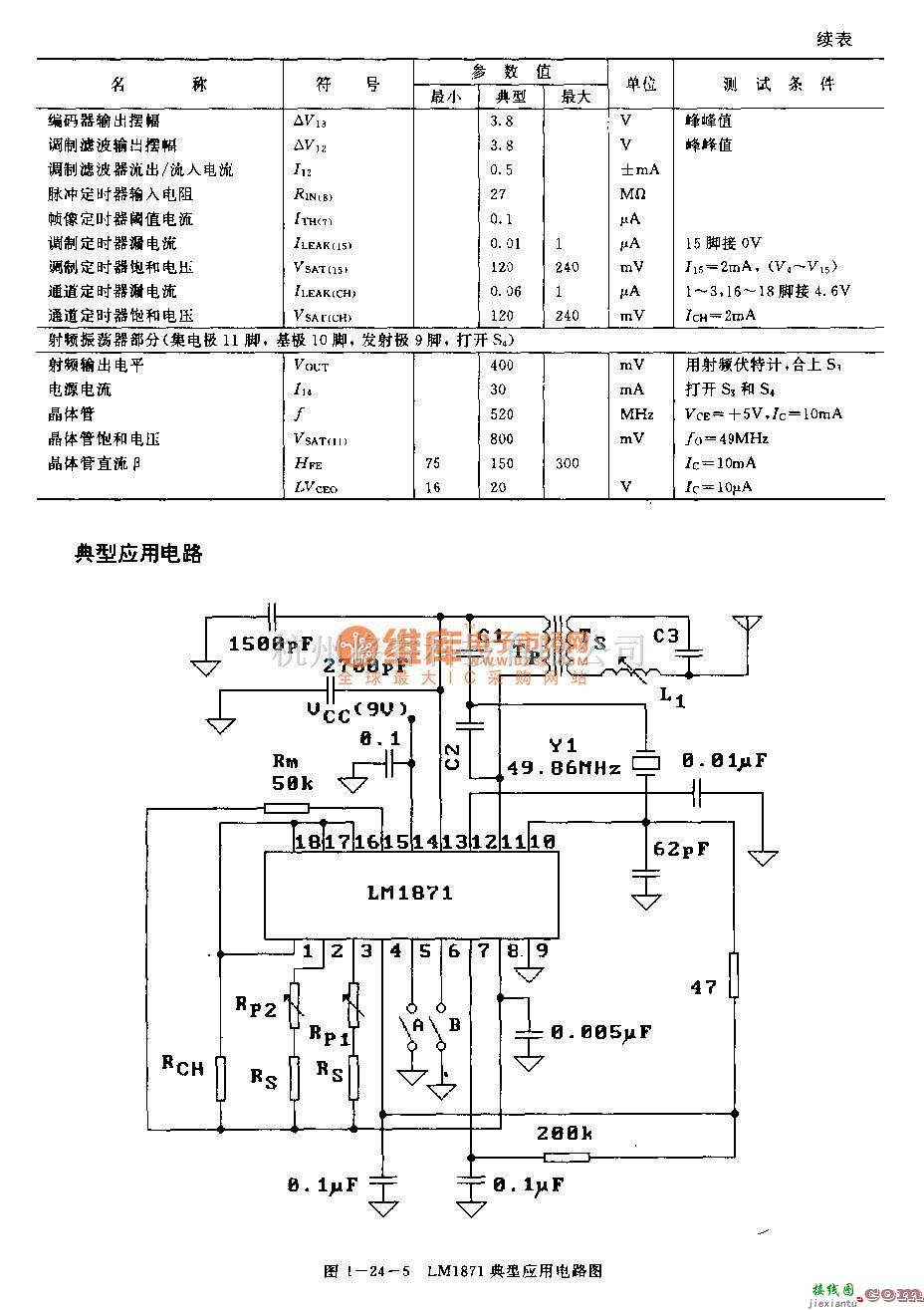 遥控发射中的LJMl871(电子玩具和模型车辆)无线电遥控发射编码电路  第5张