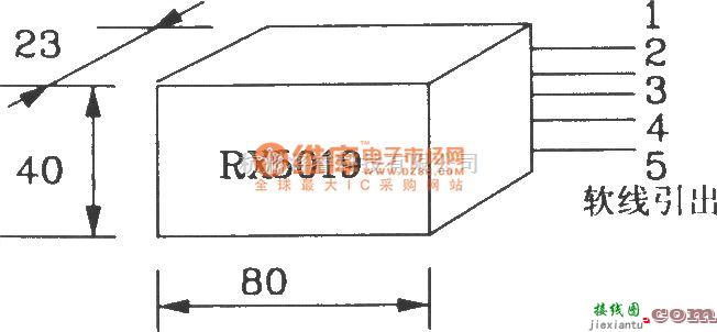 遥控电路（综合)中的由RX5019/5020构成无线遥控发射、接收电路图  第1张