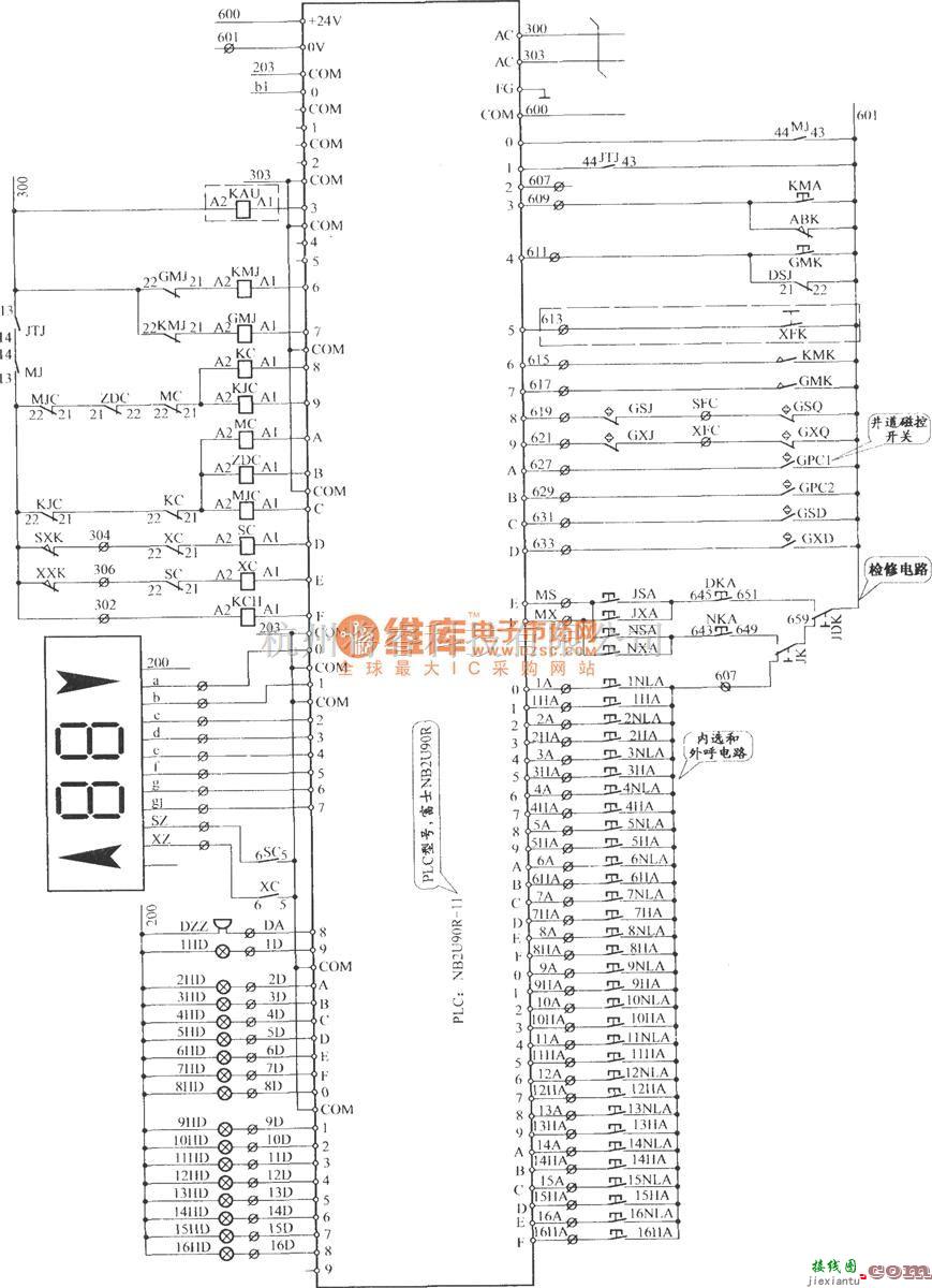 电梯控制中的沈阳三洋交流双速电梯控制电路(1)  第1张