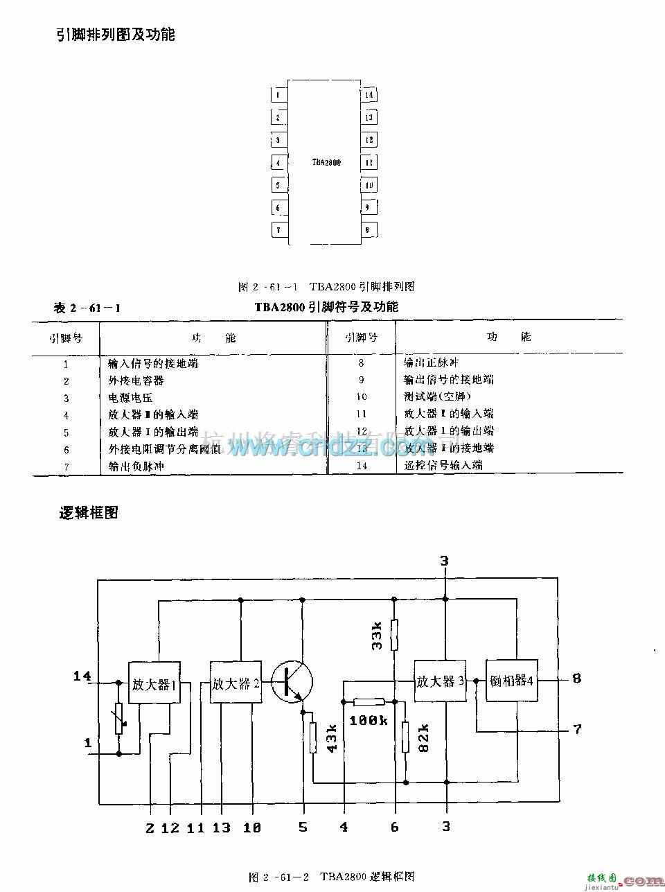 遥控接收中的T6A2800(电视机)红外线遥控接收电路  第2张