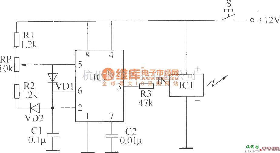 遥控电路（综合)中的无线遥控开关电路(一)  第1张