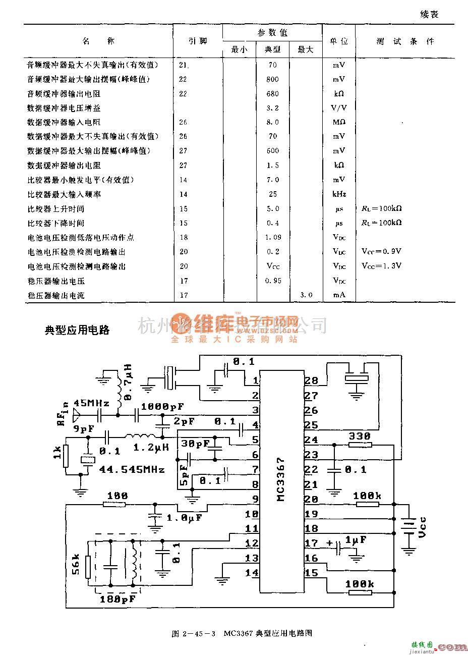 遥控接收中的MC3367 (通信设备)FM接收机电路  第4张