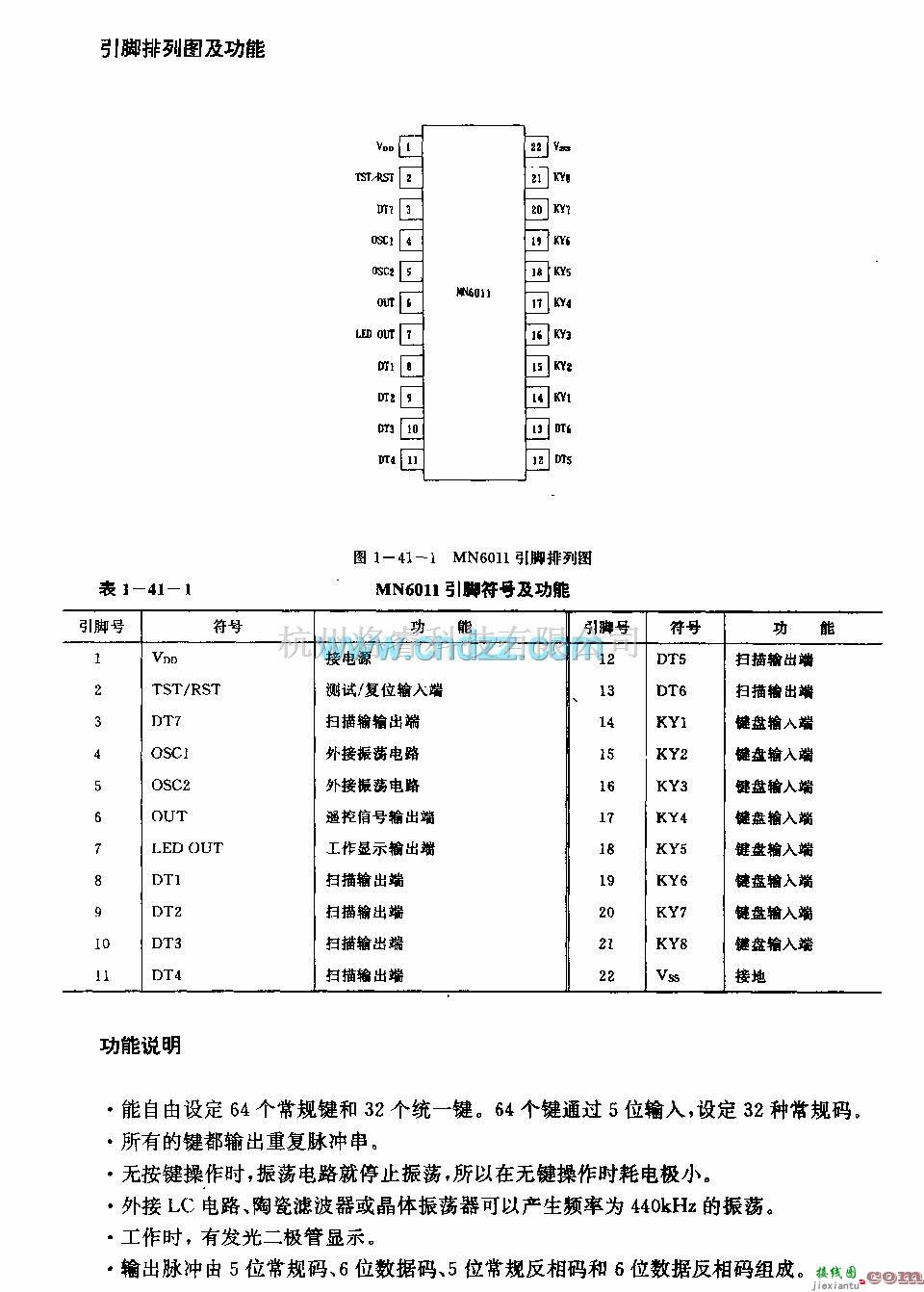 遥控发射中的MK5087(通用)红外线遥控发射电路(双吉多领信号产生电路)  第2张