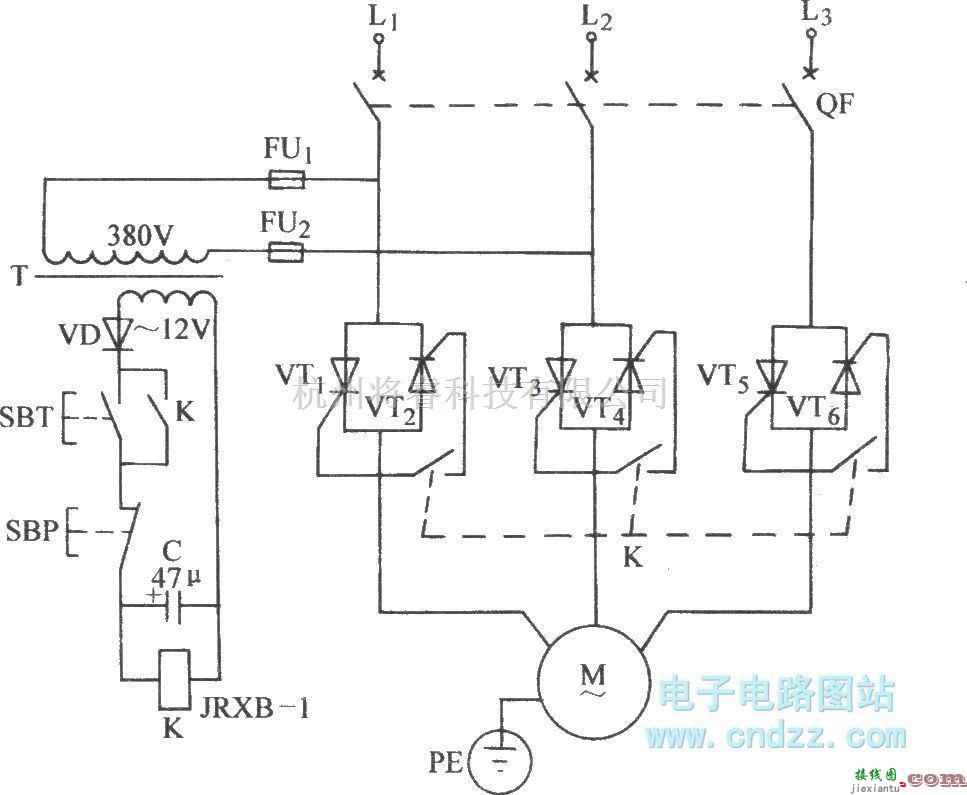 晶闸管控制中的普通晶闸管三相控制电路  第1张