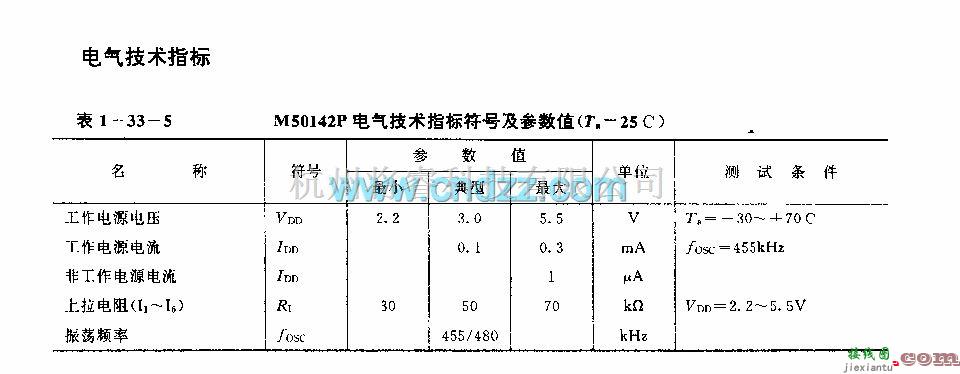 遥控发射中的M50142P(电视机)红外线遥控发射电路  第7张