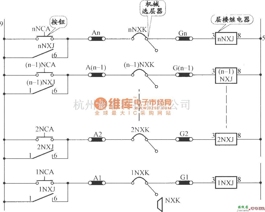 电梯控制中的JKH1-771A电梯按钮电路  第1张