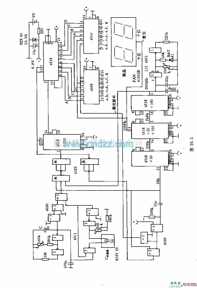 保护电路中的数字显示温度计电路  第2张