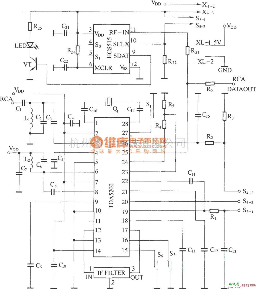 遥控接收中的外差式遥控接收电路(TDA5200)  第1张