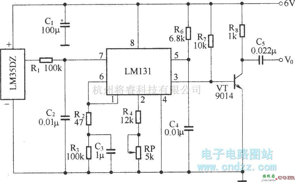 遥控电路（综合)中的温度检测、电压-频率变换电路  第1张