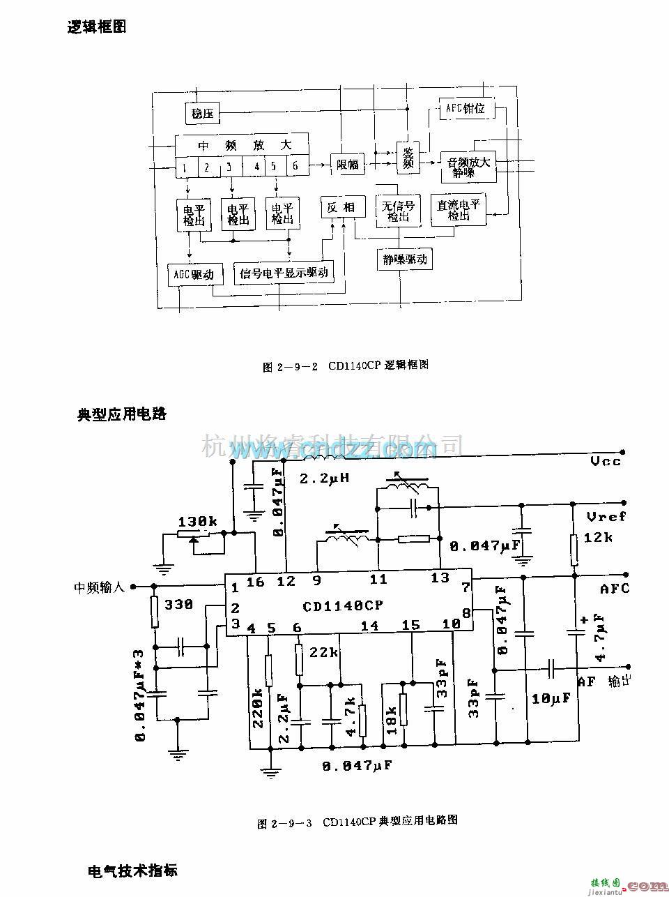 遥控接收中的CDll4CP (音响和调频接收机)调级中额放大电路  第2张