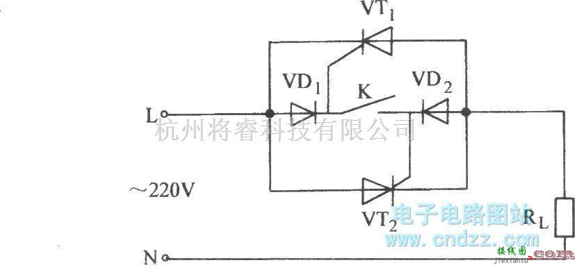 晶闸管控制中的普通晶闸管借用阳极电压触发电路  第1张