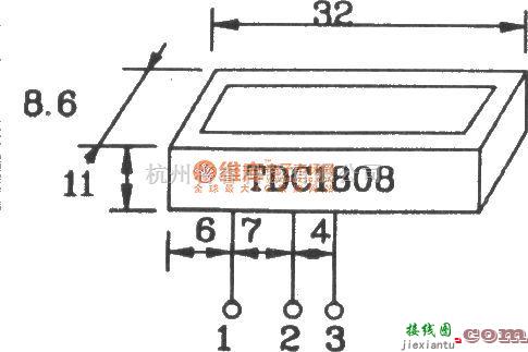 遥控电路（综合)中的由TDC1808/1809构成射频单、多通道遥控发射、接收电路图  第1张