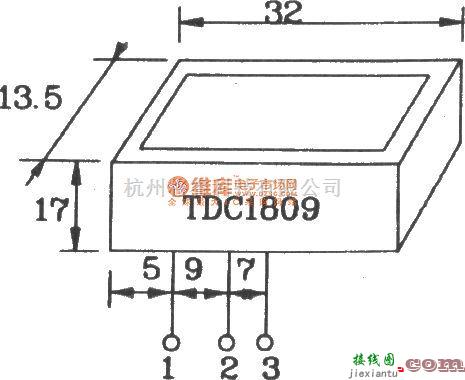 遥控电路（综合)中的由TDC1808/1809构成射频单、多通道遥控发射、接收电路图  第2张