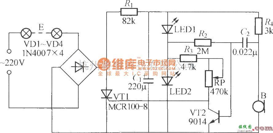 灯光控制中的声控式音乐彩灯电路(2)  第1张