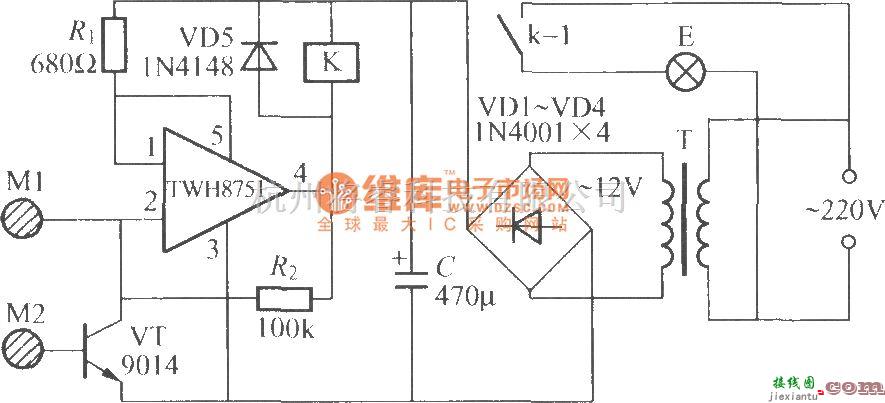 灯光控制中的双键触摸式灯开关电路(10)  第1张