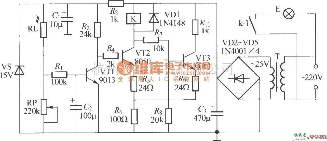 灯光控制中的简易光控路灯电路(7)  第1张