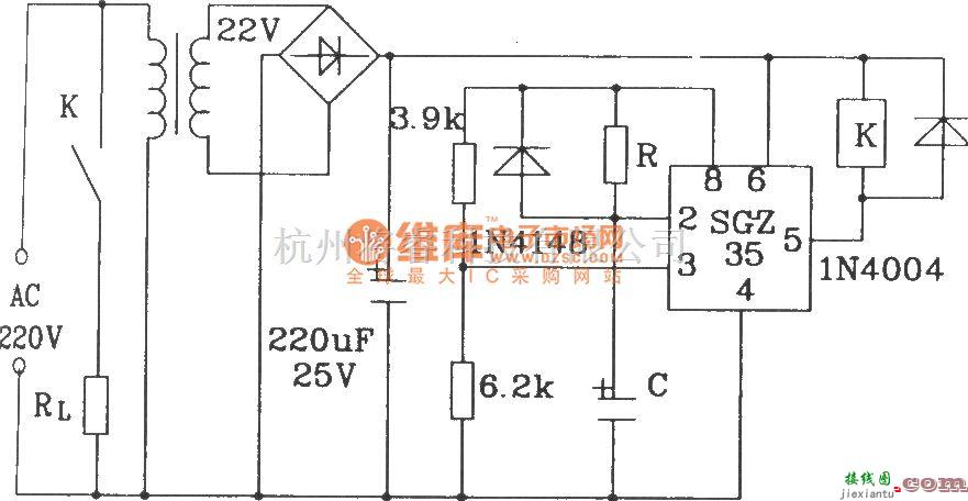 定时控制中的由SGZ35时间控制集成电路构成延时电路  第1张