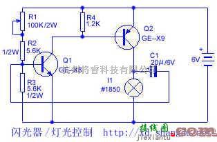 灯光控制中的实用的闪烁灯电路  第1张