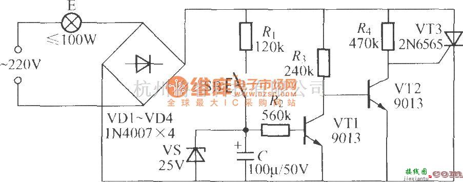 灯光控制中的实用延迟灯电路(2)  第1张